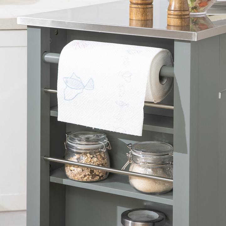 Image du produit SoBuy Chariot de cuisine FKW108-HG, Gris