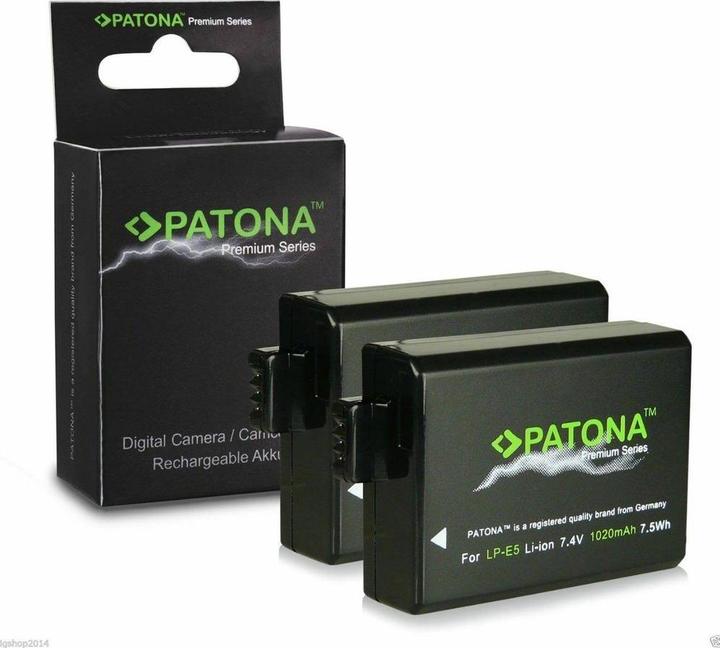 Actual product image Patona Premium Battery Canon LP-E5 (Camera battery)