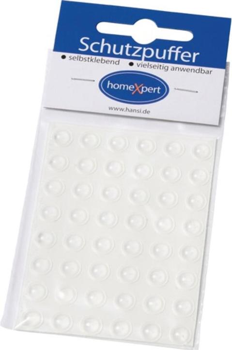 Produktbild Hansi-Siebert Schutzpuffer Clear 6,4 mm Kunststoff transparent Linse selbstklebend (Anschlagdämpfer, 70 Stück)