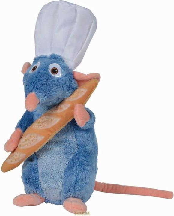 Immagine prodotto Simba Disney: Ratatouille - Remy con cappello da chef e baguette 25 cm Peluche (25 cm)