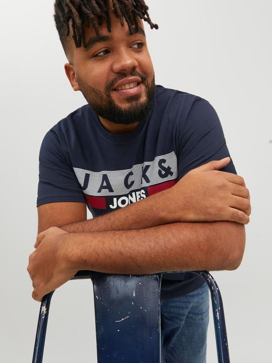 Produktbild Jack & Jones Logoprint Plus size T-shirt (3XL)