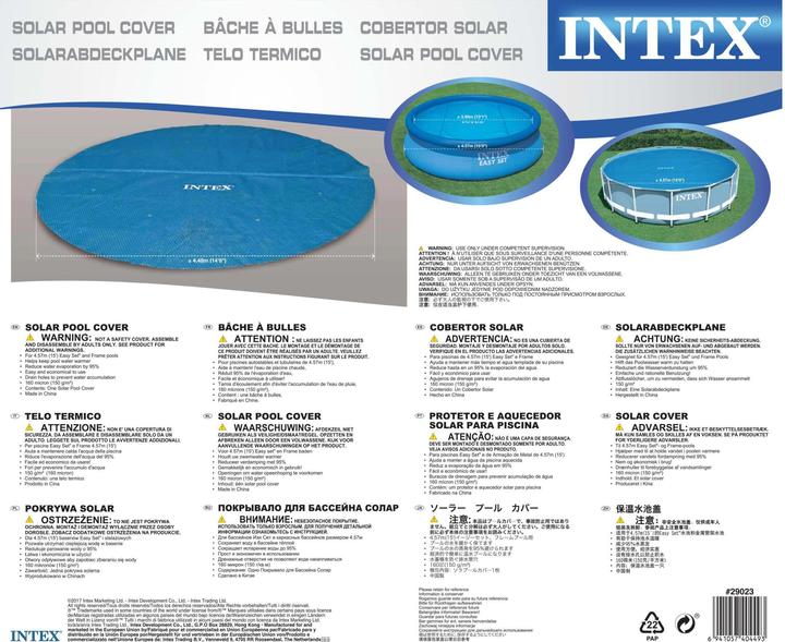 Produktbild Intex Solarabdeckplane für Easy Set Frame Pool
