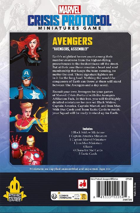 Image du produit Atomic Mass Games AMGD2112 - Marvel : Crisis Protocol - Pack d'affiliation Avengers