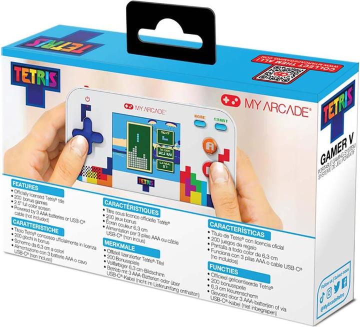 Actual product image MyArcade My Arcade DGUNL-7030 Tetris Gamer V Classic Handheld Portable Video Game System (201 GAMES IN 1)