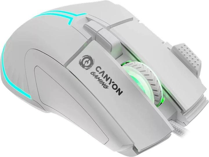 Actual product image Canyon Fortnax GM-636, 9keys Gaming wired mouse,Sunplus up to 20000, Huano 5million switch, RGB (Cable)
