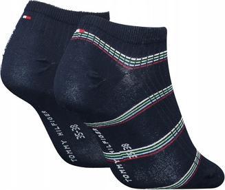 Actual product image Tommy Hilfiger Th Women Sneaker 2p Coastal Stripe Tencel Navy 701223804 003 35-38 (35 - 38)