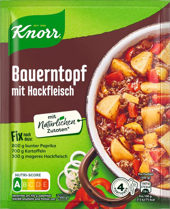Produktbild Knorr Fix Bauerntopf mit Hackfleisch (43 g)