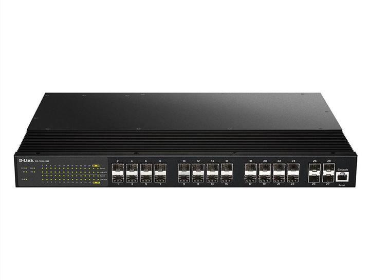 Image du produit D-Link Commutateur industriel 24 ports SFP Plus 4 ports 10G SFP+ avec entrée AC unique (24 Ports)
