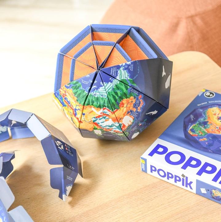 Image du produit Poppik Mon globe de bricolage, Notre planète