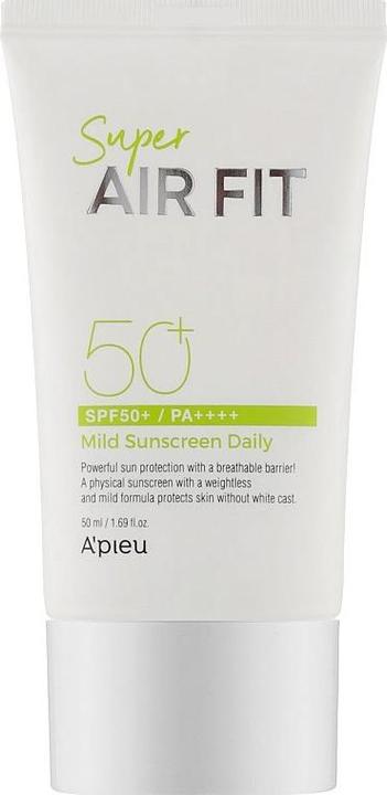 Immagine prodotto A'Pieu Apieu Super Air Fit Protezione solare delicata quotidiana SPF50 PA 50ml (Crema solare, SPF 50+, 50 ml)