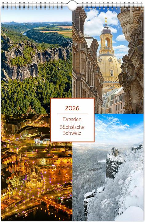Actual product image Kalender Dresden und Schsische Schweiz 2026 (20 x 30 cm, German)