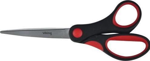 Actual product image Office Depot Scissors Soft grip stainless steel red, black 150 mm (15 cm)