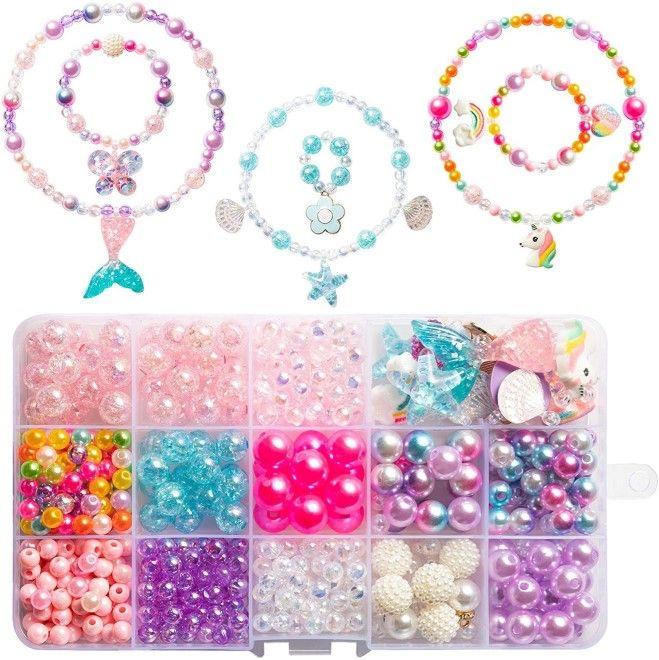 Produktbild MU Classic Kinder Perlen Schmuck DIY für Armband und Kette