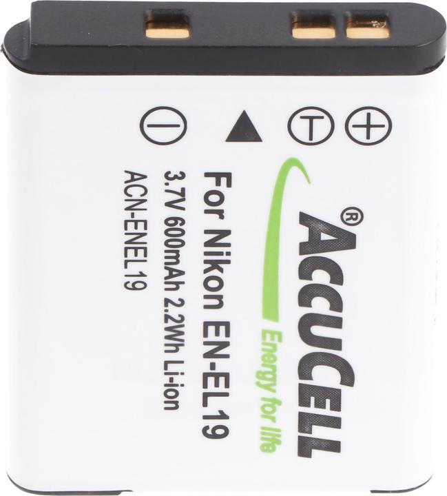 Immagine prodotto AccuCell Batteria EN-EL19, COOLPIX S2500, S3100, S4100 (Accumulatore di carica elettrica)