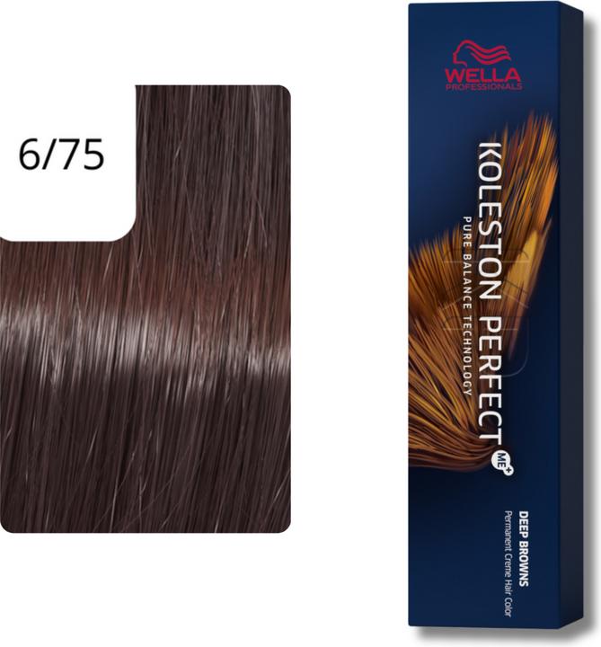 Actual product image Wella Koleston Perfect Me+ Deep Browns (6/75 dark blonde brown-mahogany)