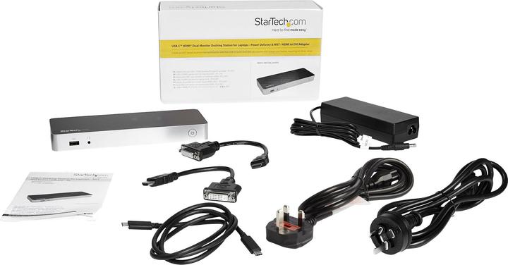 Immagine prodotto StarTech Doppio Dock USB C - Windows - Pd (USB-C, 5 Porti)