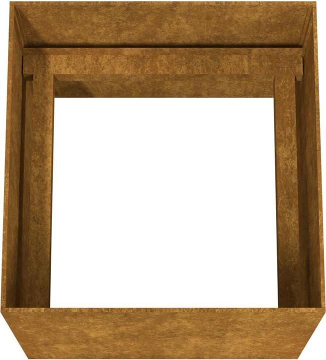 Image du produit VidaXL Pflanzkübel 40x41x40 cm Cortenstahl, Farbe: Rostig