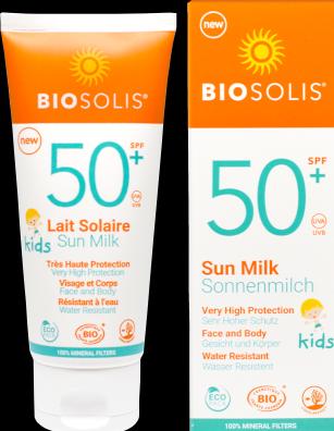 Actual product image Biosolis Baby & Kids (Suntan lotion, SPF 50, 100 ml, 151 g)