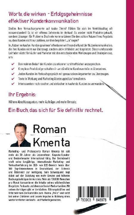 Image du produit Kmenta:Nutzen verkaufen, Kunden gewinne