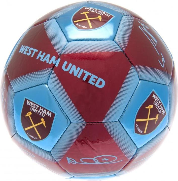 West Ham United FC mit Unterschriften Fussball