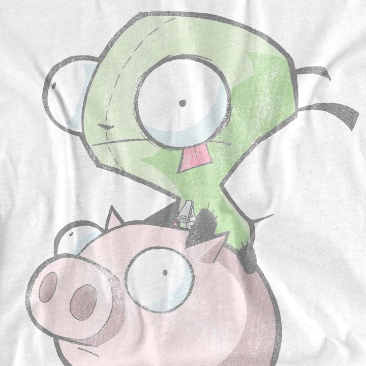 Immagine prodotto Invader Zim Maglietta Gir e Maiale Adulto Unisex (XXL)