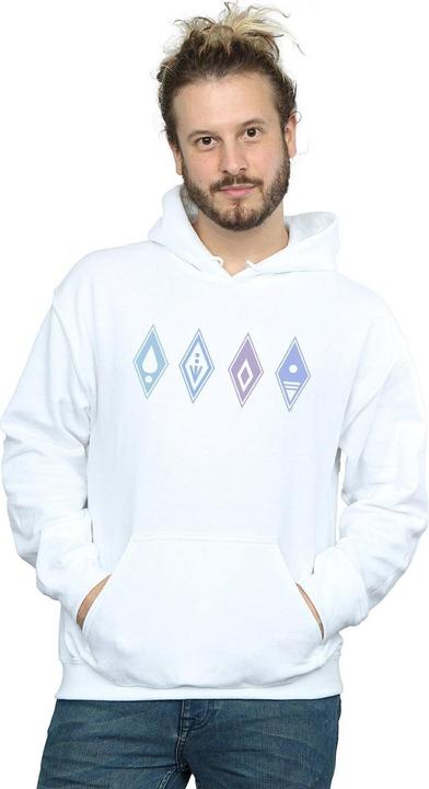 Image du produit Disney - Sweat à capuche FROZEN ELEMENTS SYMBOLS - Homme (XXL)