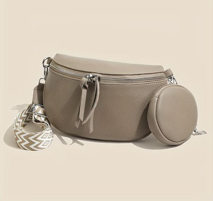 Immagine prodotto Only-Bags.Store Marsupio crossbody in pelle PU, borsa a tracolla sul petto in stile retrò con tracolla regolabile a