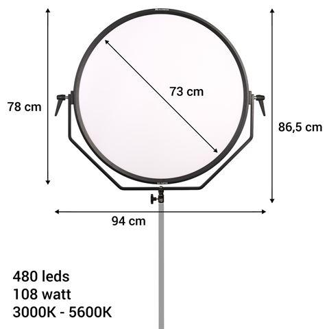 Produktbild Falcon Eyes Bi-Color LED Lampe Sophiez So-108TDX (Studioleuchte)