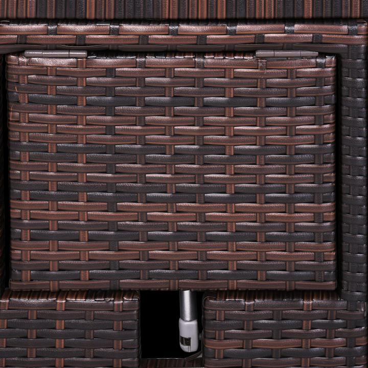 Produktbild Deuba Poly Rattan Gartenliege (196 cm)