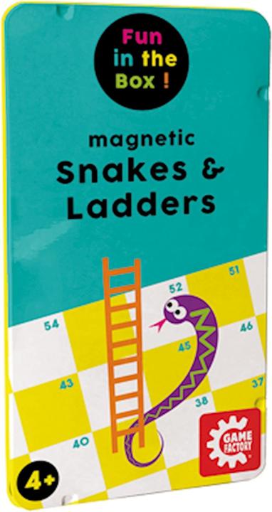 Produktbild Game Factory Magnetic Snakes & Ladders (Englisch, Deutsch, Italienisch, Französisch)