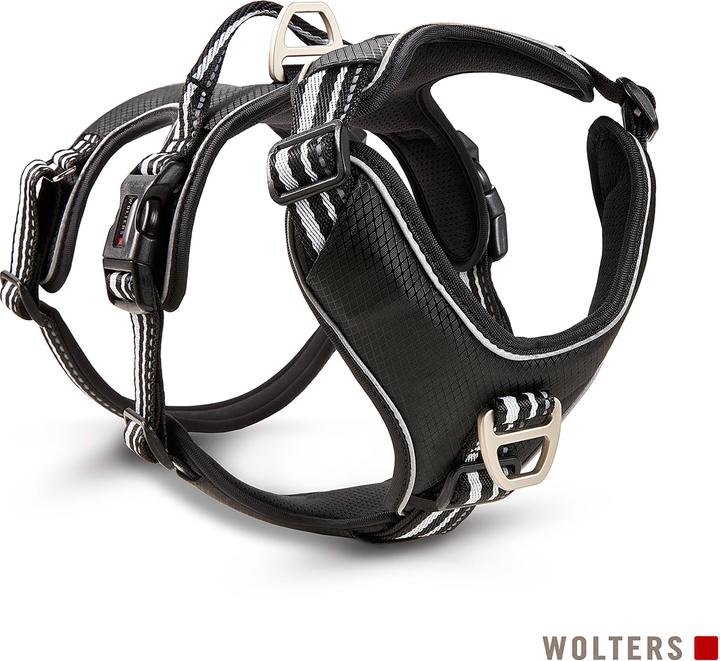 Image du produit Wolters Harnais Active Pro No Escape Gr.2 45-52 cm x 1,5 cm noir/argenté (2, Chien, Général)