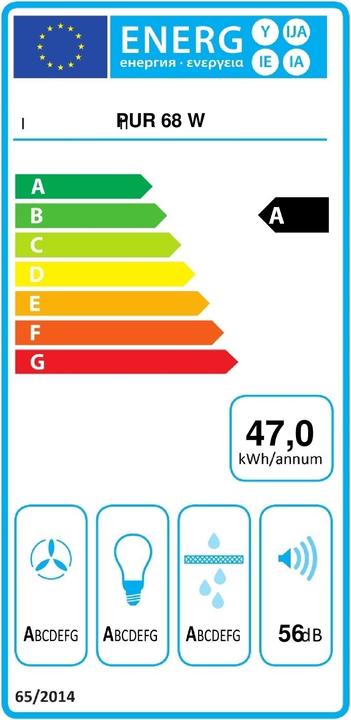 Etichetta energetica Miele PUR 68 W (Cappuccio)