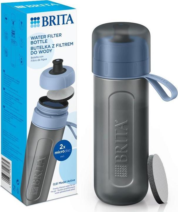 Actual product image Brita Active blue 2-disc filter bottle (0.60 l)