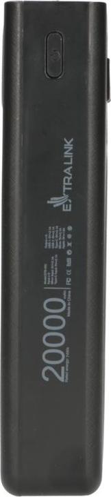 Immagine prodotto Extralink EPB-092 20000mAh Czarny | Powerbank | Powerbank solare, USB-C (20000 mAh, 10 W, 74 Wh)