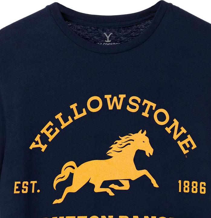 Immagine prodotto Yellowstone Dutton Ranch Maglietta Logo Maniche Corte Uomo (S)