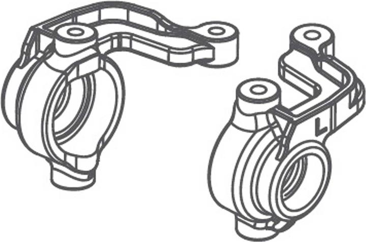 Actual product image Absima Steering Knuckles L/R