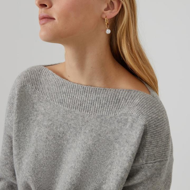 Image du produit La Redoute Collections Pull avec encolure en U (S)