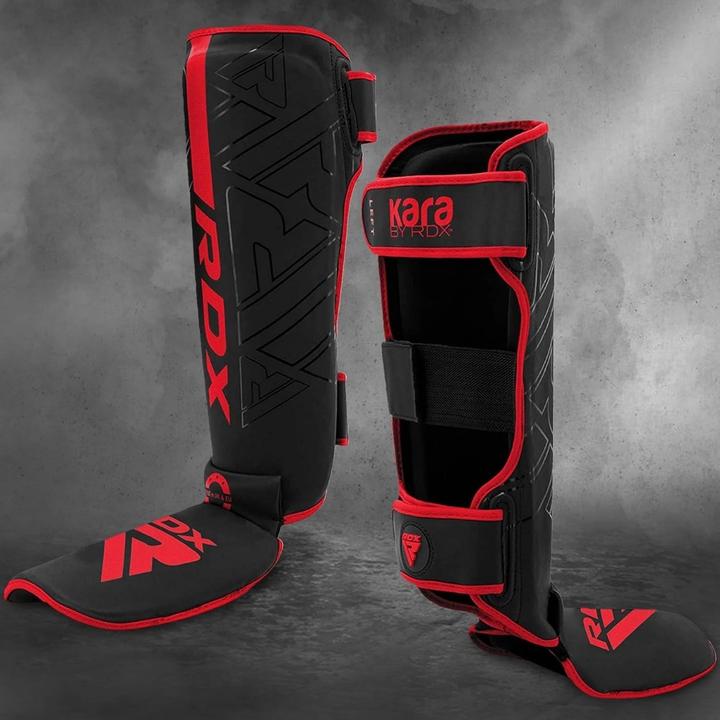 Actual product image Rdx Shin Instep F6 Matte Red-XL (XL)