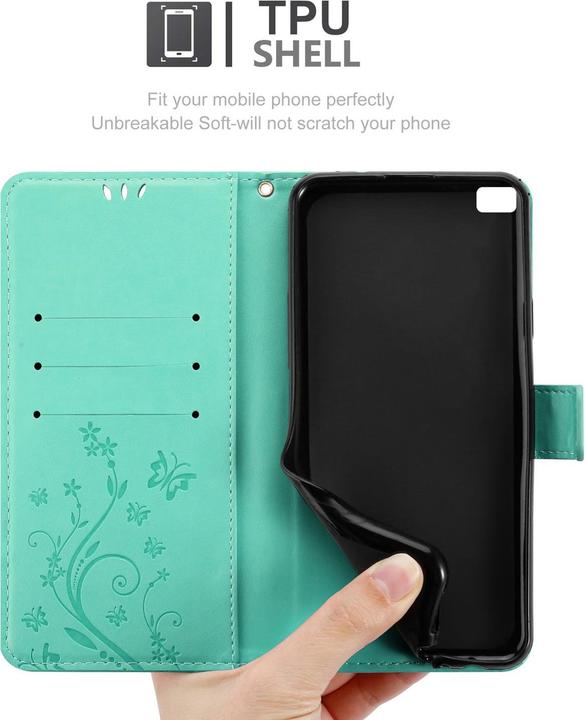 Immagine prodotto Cadorabo Copertina del libro di fiori (Huawei P8)