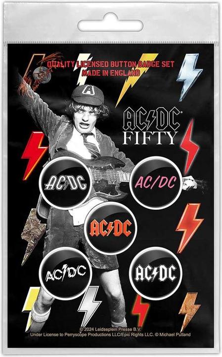 Actual product image AC/DC Bolt Array Badge (Pack of 5)
