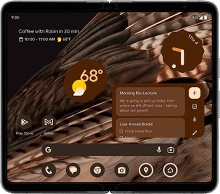 Produktbild Google Pixel Fold (256 GB, Obsidian, 7.60", SIM + eSIM, 48 Mpx, 5G)