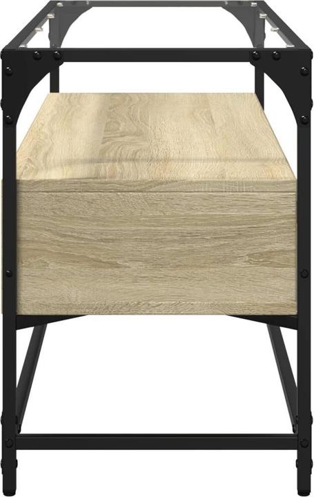 Actual product image VidaXL TV cabinet with glass top 98 x 35 x 51cm