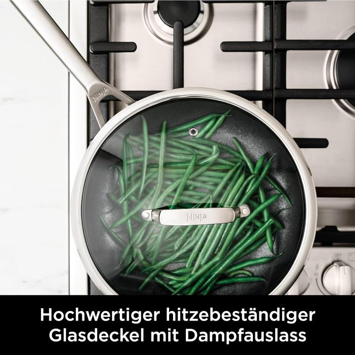 Actual product image Ninja NIA pot and pan set 5t.Z.ES (24 cm, Pan set + pot set, Stainless steel)