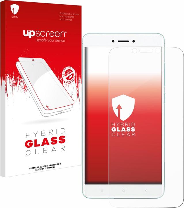 Actual product image upscreen Scratch Shield armoured glass film (1 Piece, Xiaomi Redmi 4X)