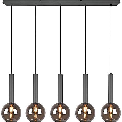 Produktbild Trio 310300532Pendelleuchte schwarz 'Clayton' 5flg (E27)