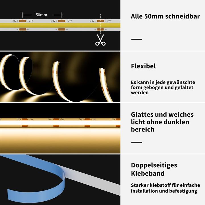 Produktbild Lumina Swiss LED Strip (Warmweiss, 500 cm, Indoor)