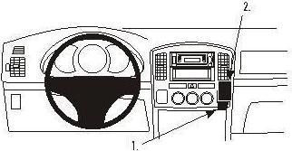 Actual product image Brodit 853207 Car mount Suzuki Grand Vitara