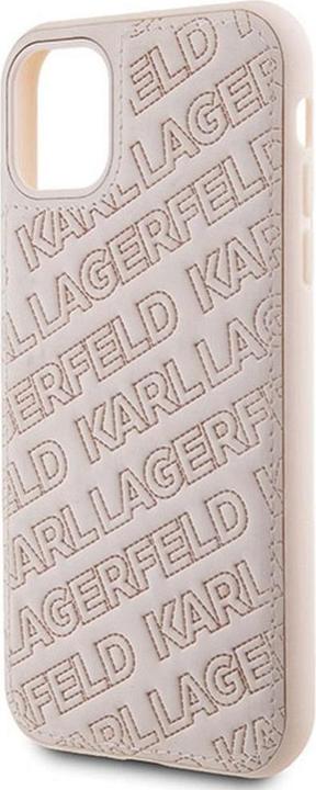 Actual product image Karl Lagerfeld KLHCN61PQKPMP iPhone 11 / Xr 6.1" różowy/pink hardcase Quilted K Pattern (Apple iPhone XR, Apple iPhone 11)