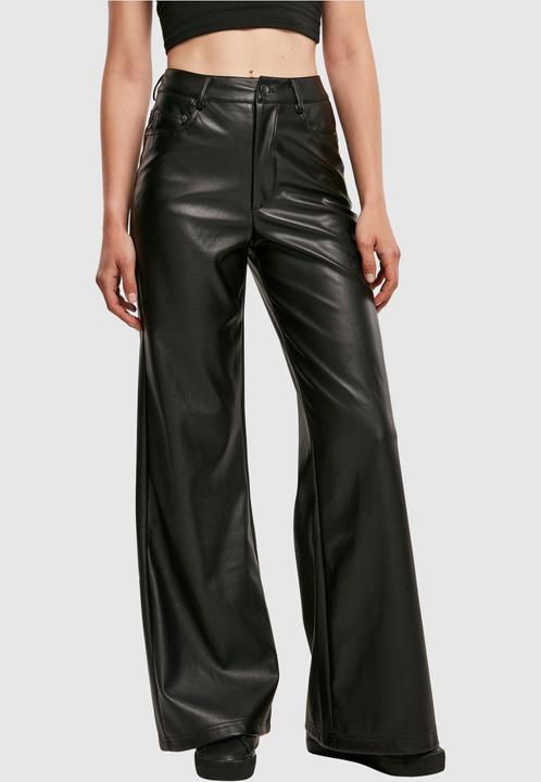 Immagine prodotto Urban Classics Pantaloni a gamba larga in ecopelle da donna (26)