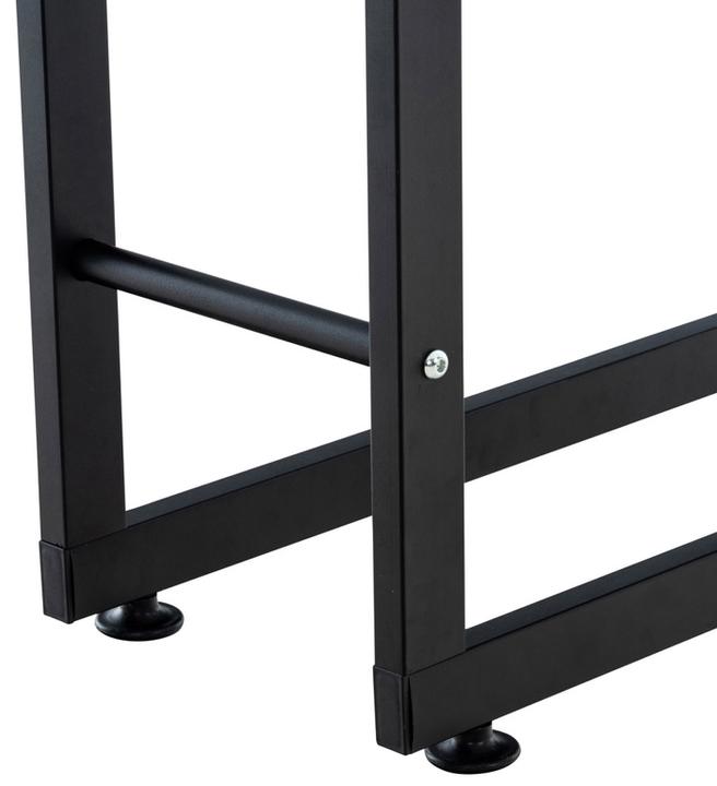 Actual product image CLP Firewood Rack Keri V2 25x60x100, black (25 x 60 x 100 cm)